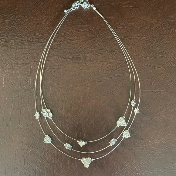 Wire Necklace with Crystals - Picture 5 of 11